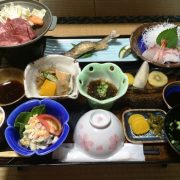 湯平温泉高尾荘の夕食