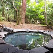 旅行人山荘の貸切風呂 ひのきの湯