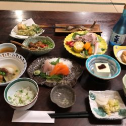 【山梨】裂石温泉 雲峰荘 宿泊 その2 お食事編